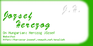jozsef herczog business card